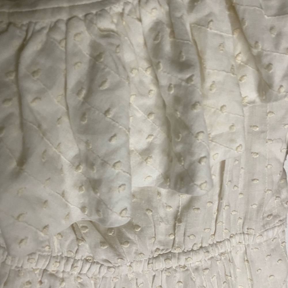 Rebecca Taylor White dress Asymmetrical Ruffled Sundress mini - Picture 6 of 13